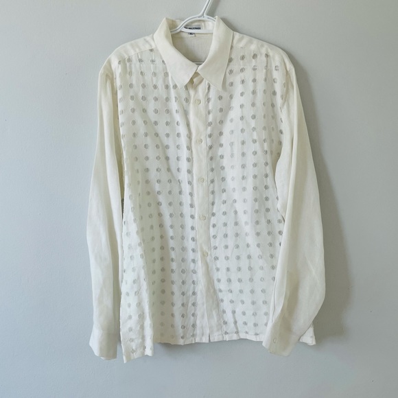 Nono Maldonado 100% Linen Long Sleeve Shirt - Picture 1 of 8
